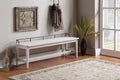 Pendleton Dining Bench White White Wood