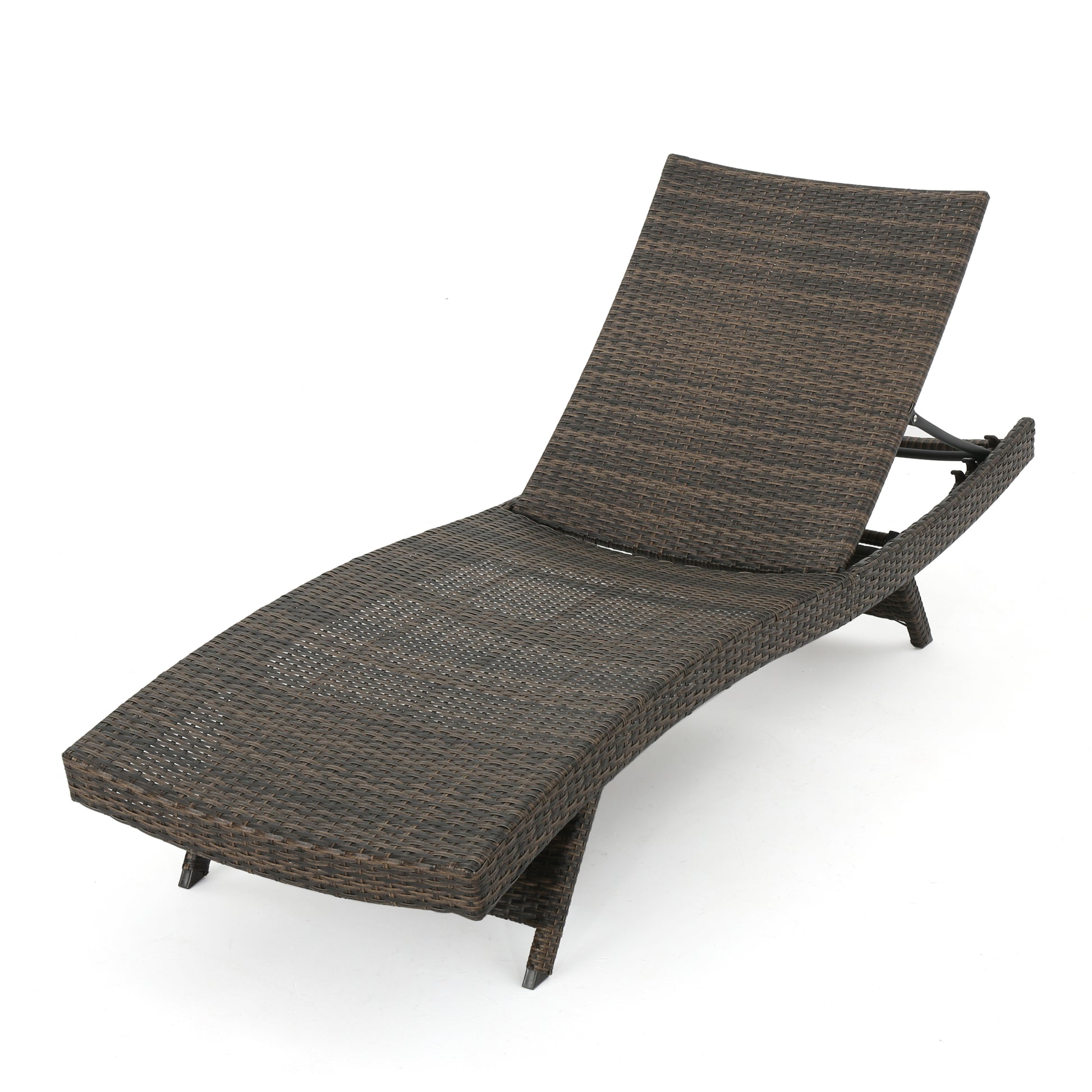 Salem Pe Wicker Chaise Lounge Mocha Rattan