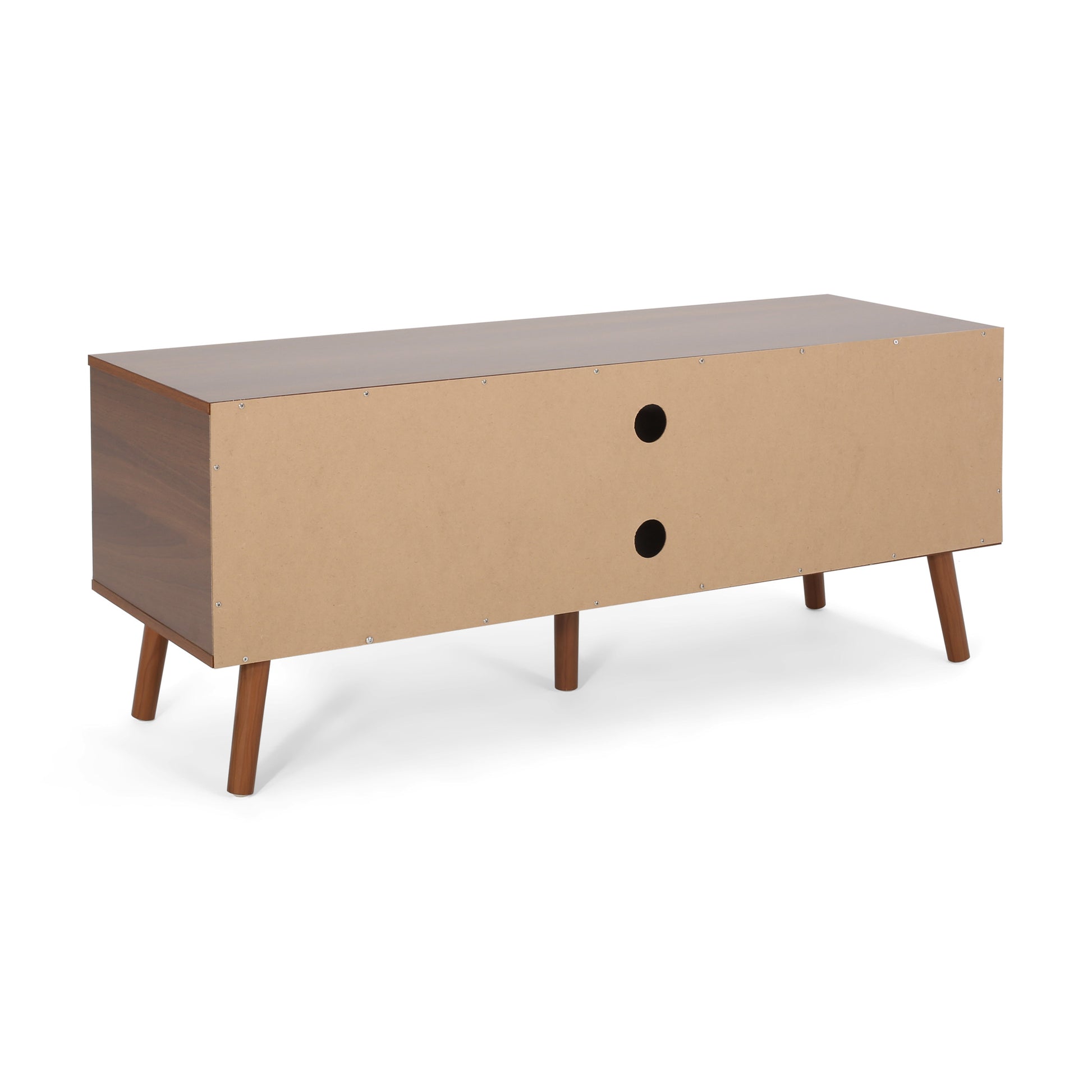 Tv Stand White Walnut 40 49 Inches Wood
