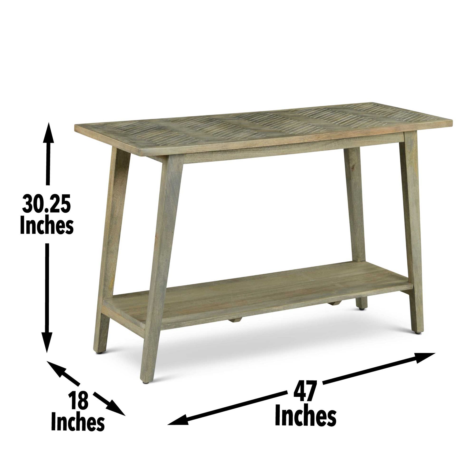 Milani Rectangular Sofa Table Light Brown Light Brown Wood