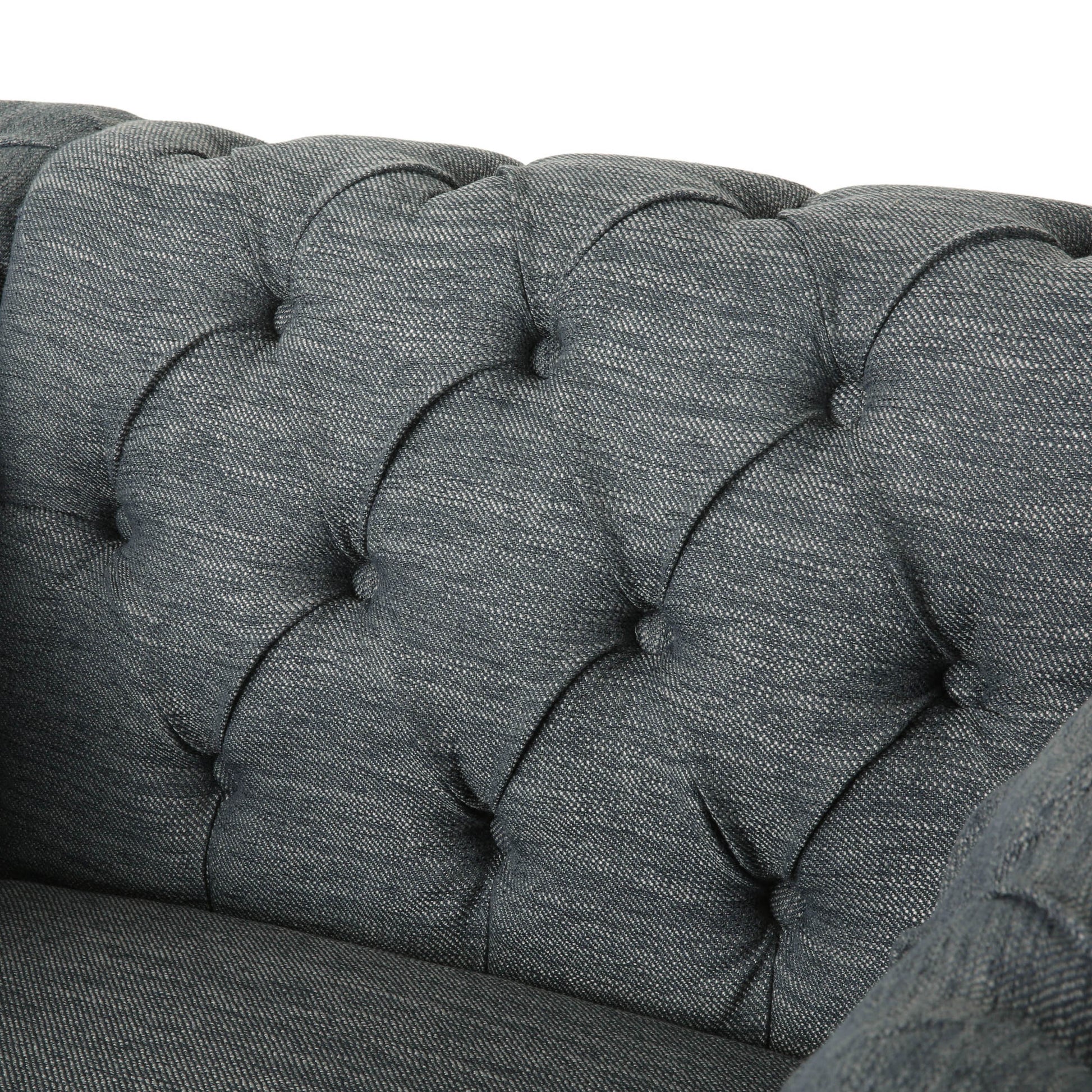 Club Chair Charcoal Fabric