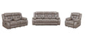 Tyson 3 Piece Living Room Set Dark Gray Dark Gray Faux Leather