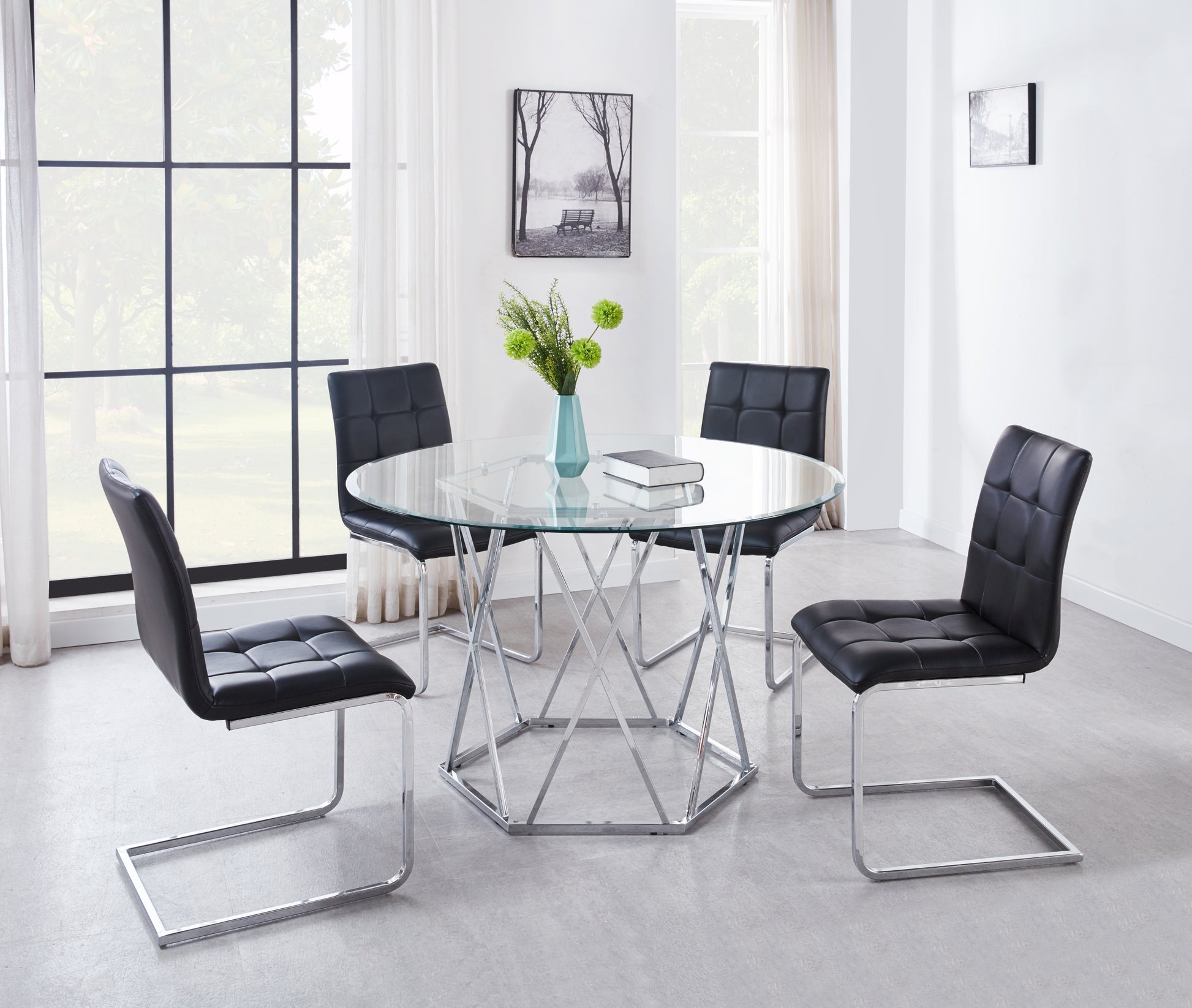 Escondido Side Chair Set Of 2 Black Black Iron