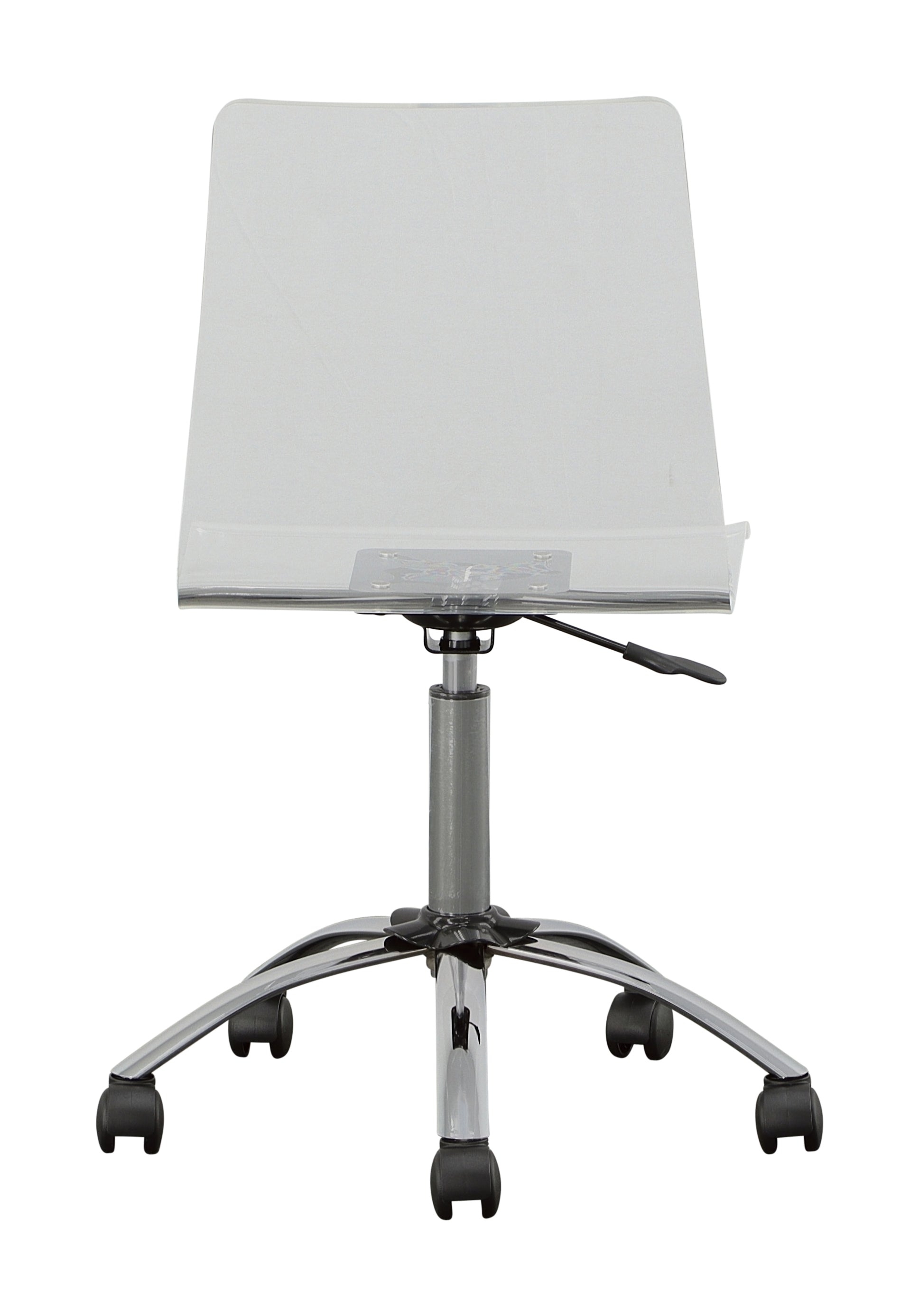 Arthur Adjustable Swivel Chair Pearl Silver Silver White Iron