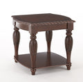 Antoinette End Table Brown Brown Wood