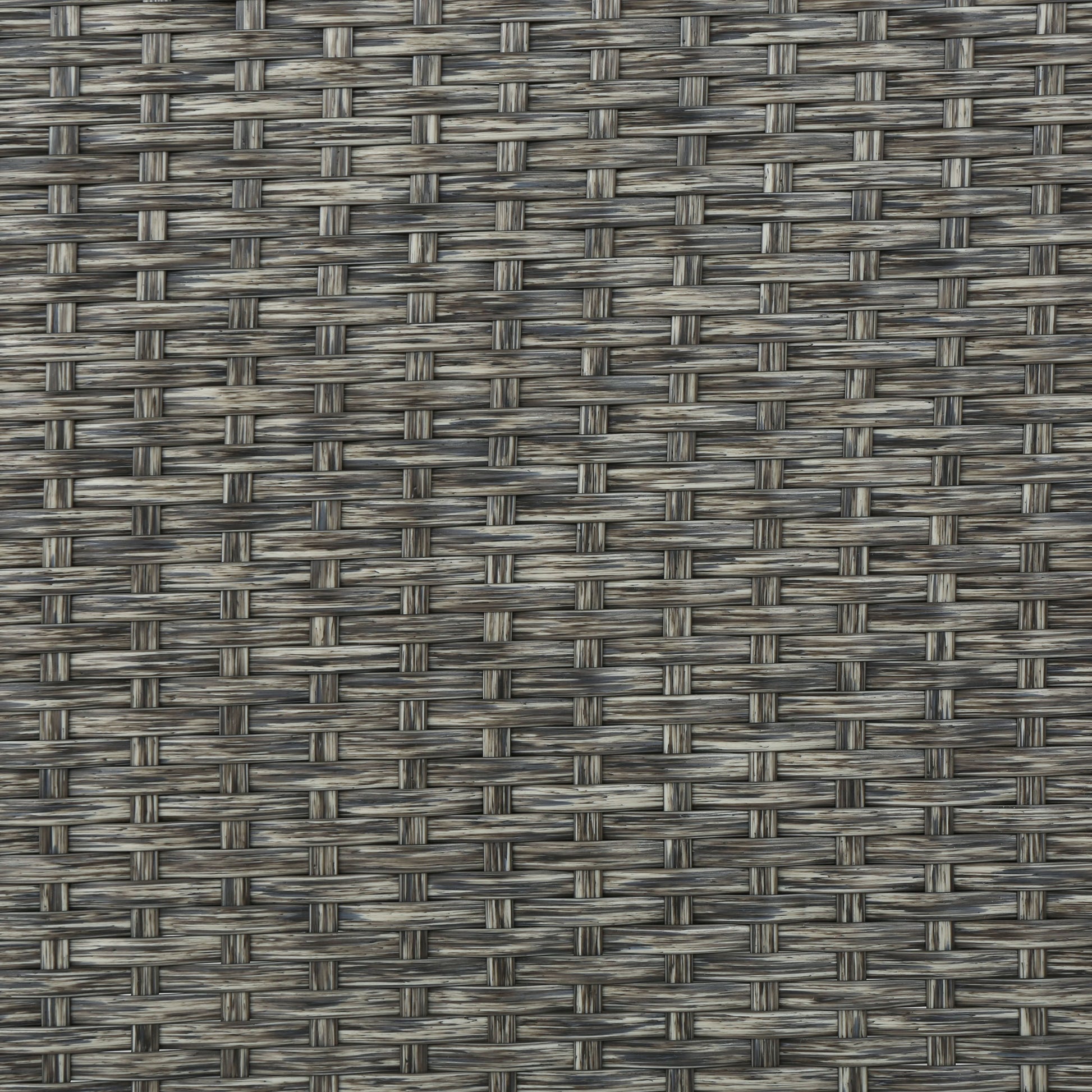 Puerta 3Seater Black Grey Pe Rattan Iron