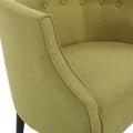 Club Chair Green Fabric