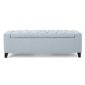 Guernsey Ottoman Blue Fabric