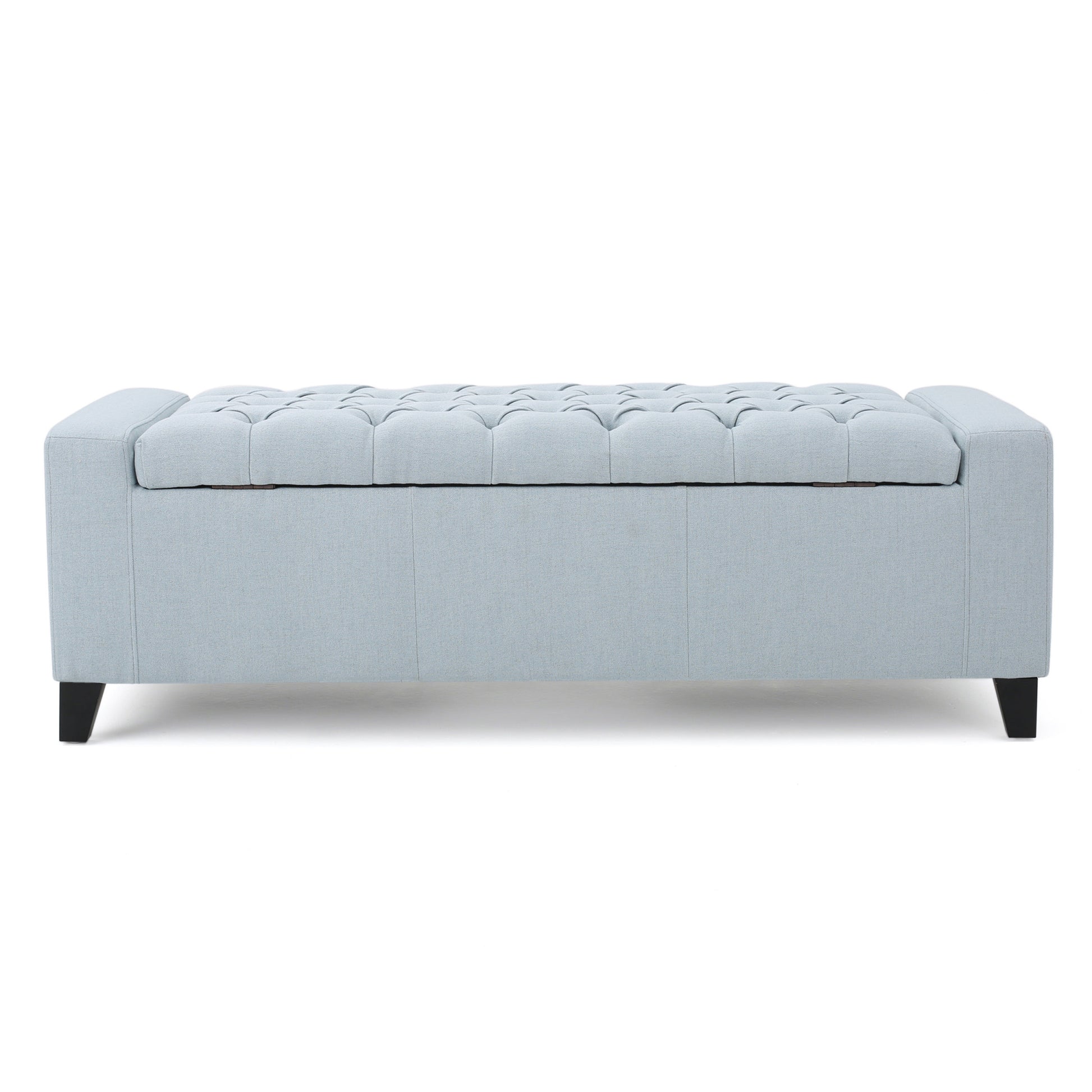Guernsey Ottoman Blue Fabric