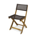 Hillside Bistro Chair,Set Of 2 Brown Wood