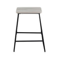 Carson Counter Stool Set Of 2 Pearl Silver Silver White Wood