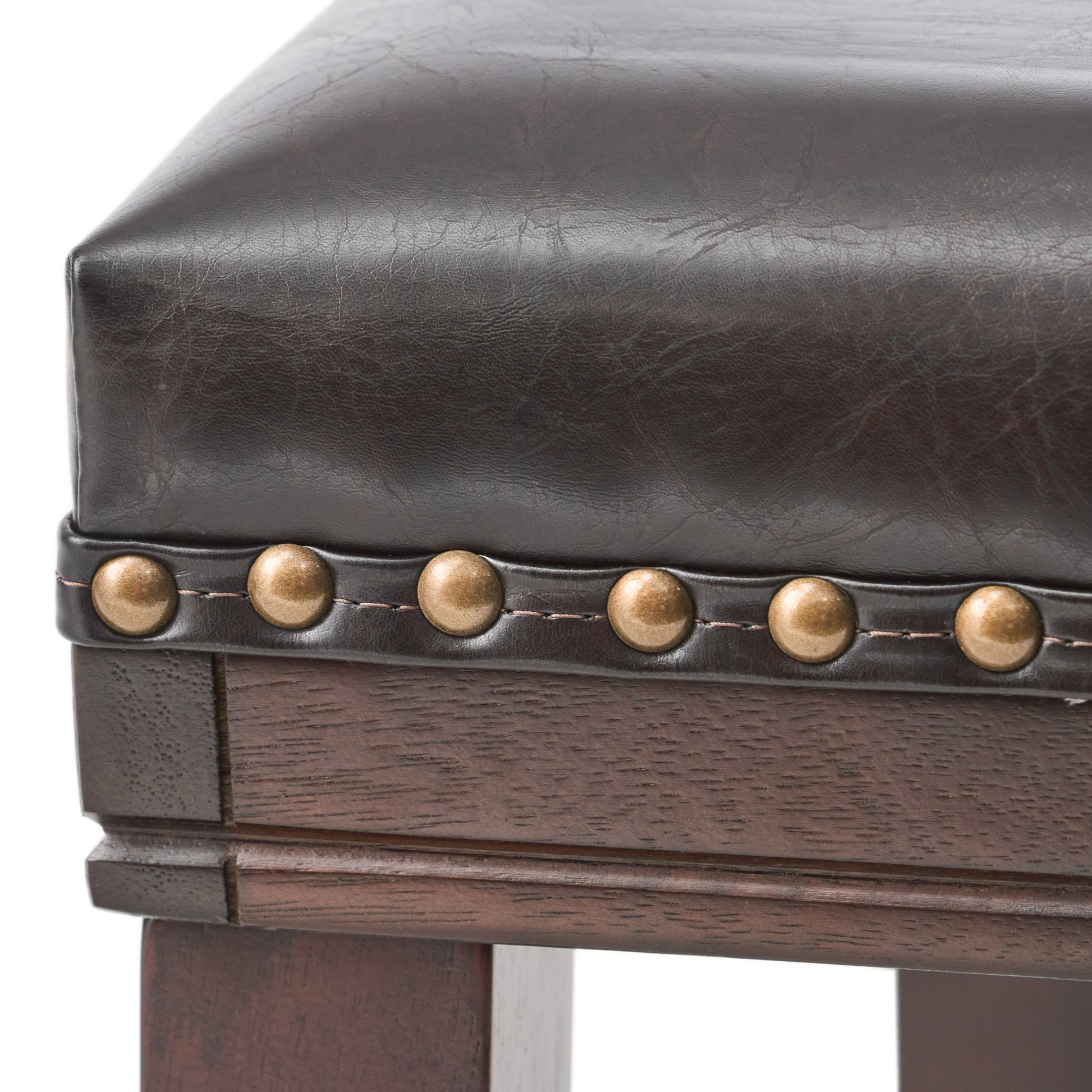 Saddle Stool Brown Leather