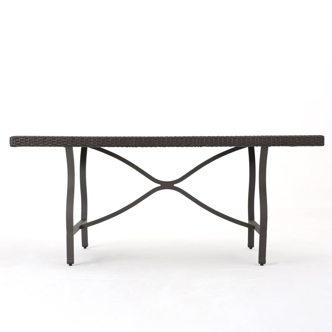 Costa Mesa 70 Antique Brown Pe Rattan Iron