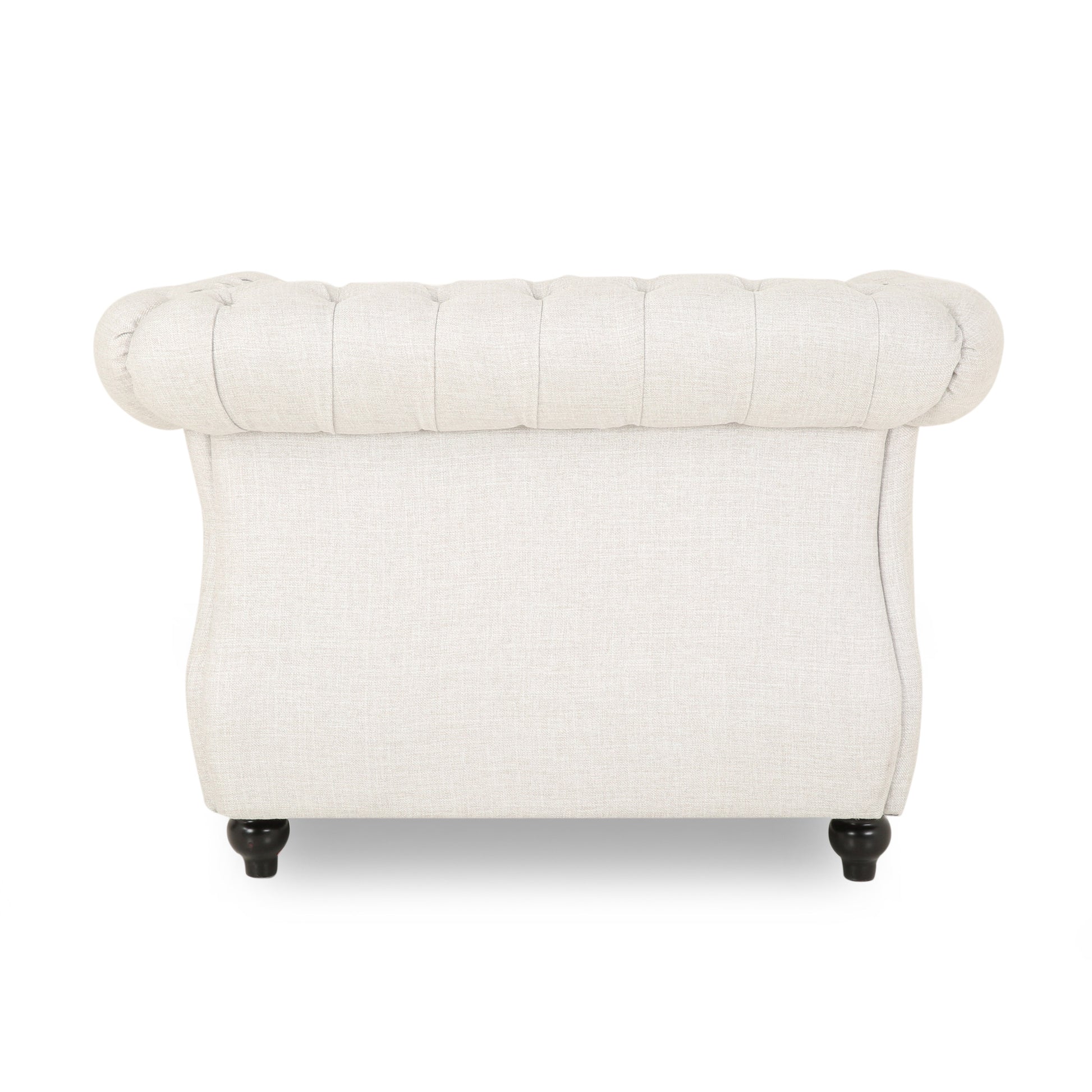 Chaise Lounge Beige Fabric