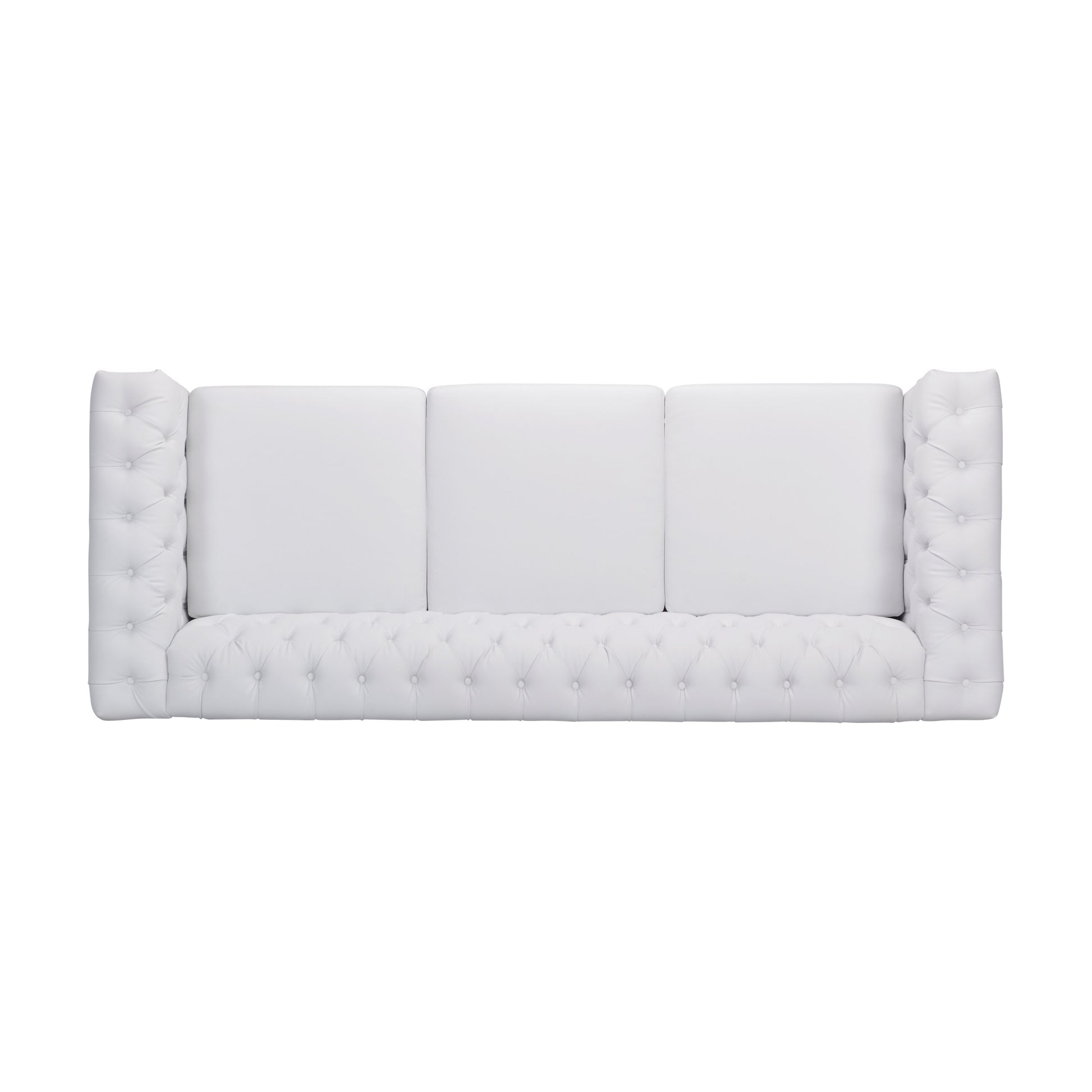 Sofa 3 Seater White Pu