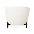 Club Chair White Fabric