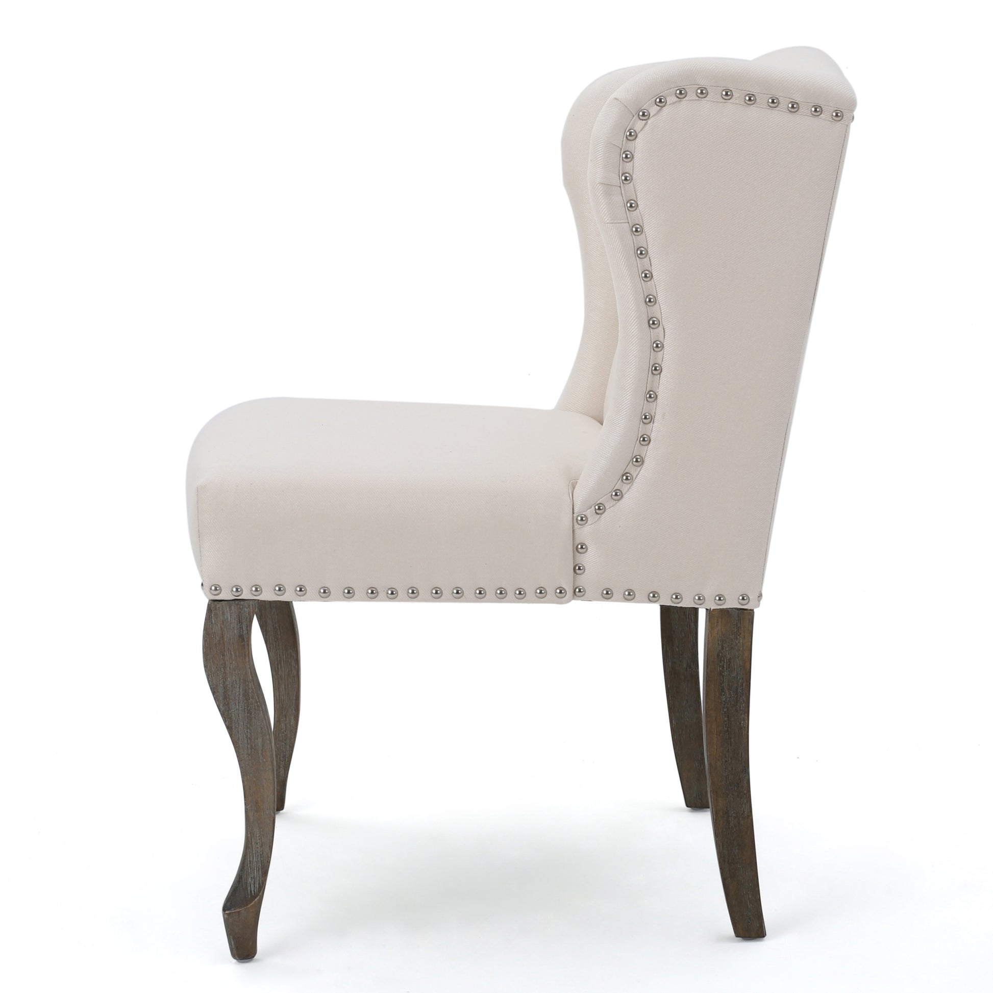 Kd Single Chair Beige Fabric