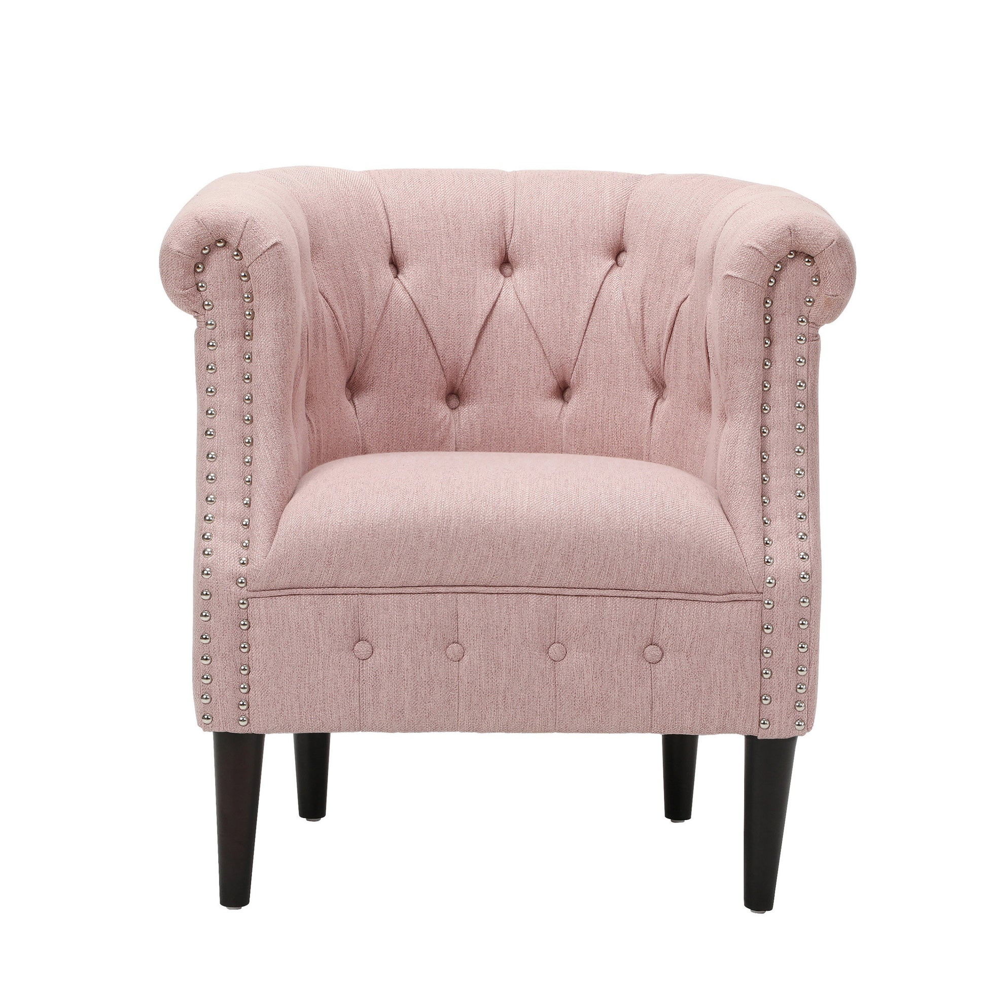 Chair Ottoman Blush Fabric