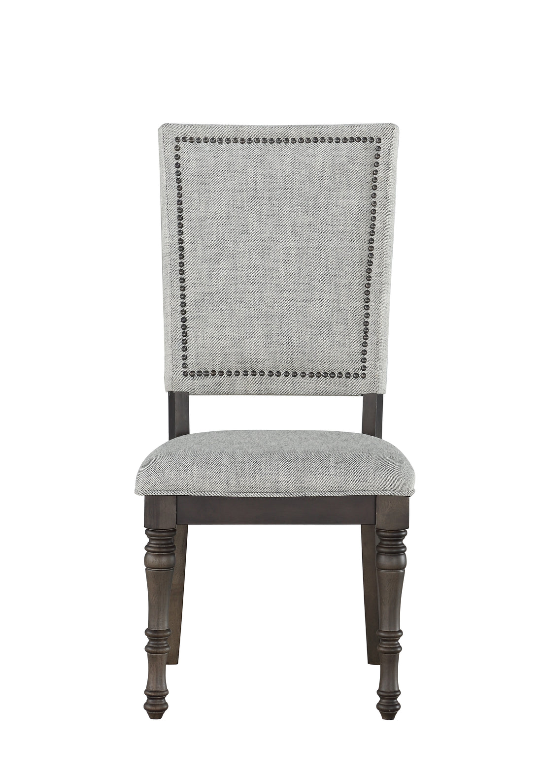 Linnett Upholstered Back Chair Set Of 2 Dark Brown Dark Brown Wood