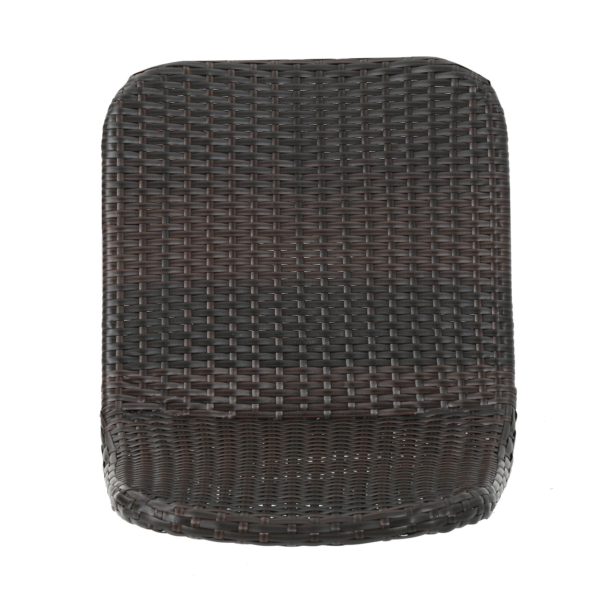 Gila Dining Chair With Powder Coated Legs,Set Of 2 Brown Multi Rattan