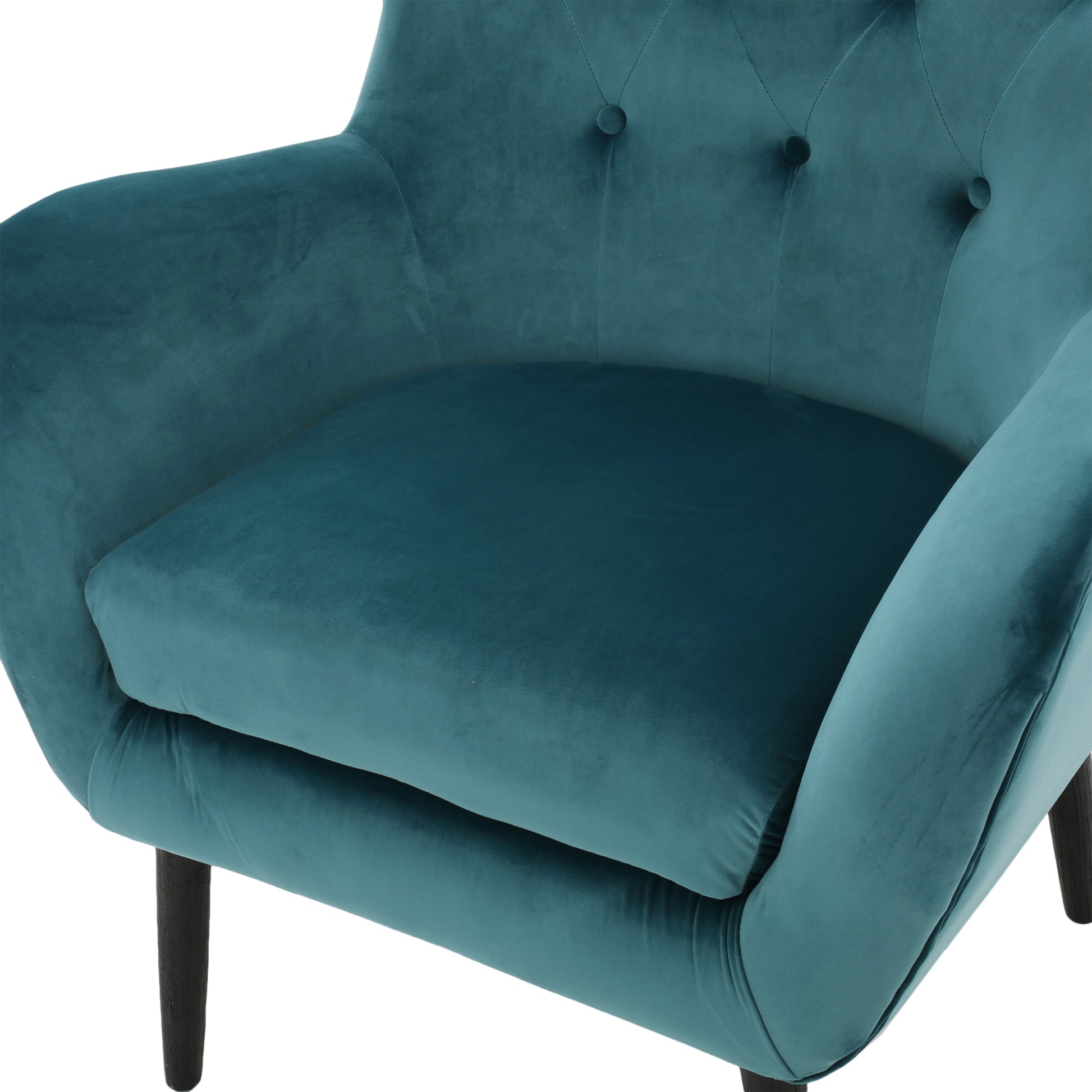 Arm Chair Teal Velvet