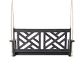 Alejandro Porch Swing Dark Grey Wood Metal
