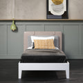 Nix Twin Platform Bed White Twin White Wood