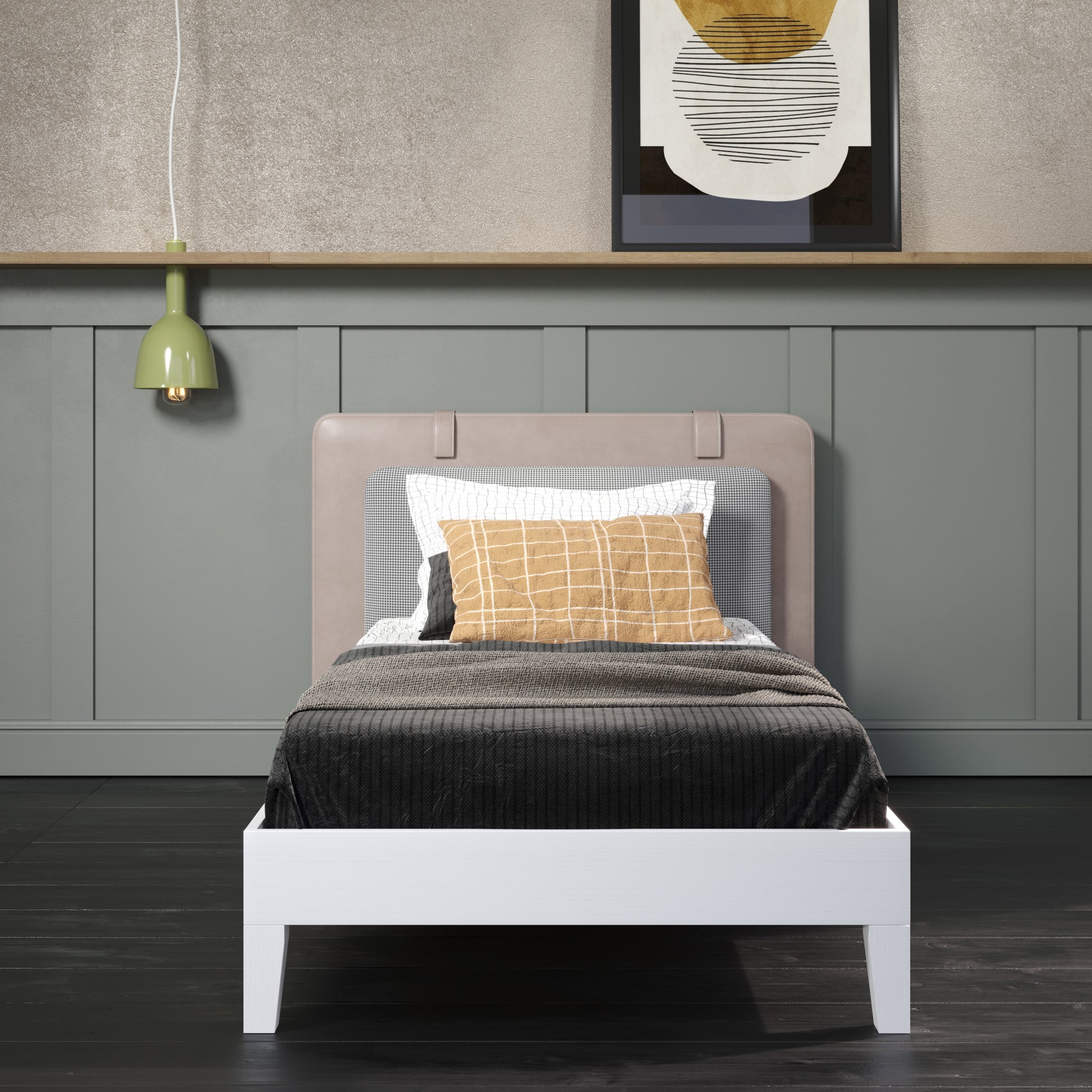 Nix Twin Platform Bed White Twin White Wood