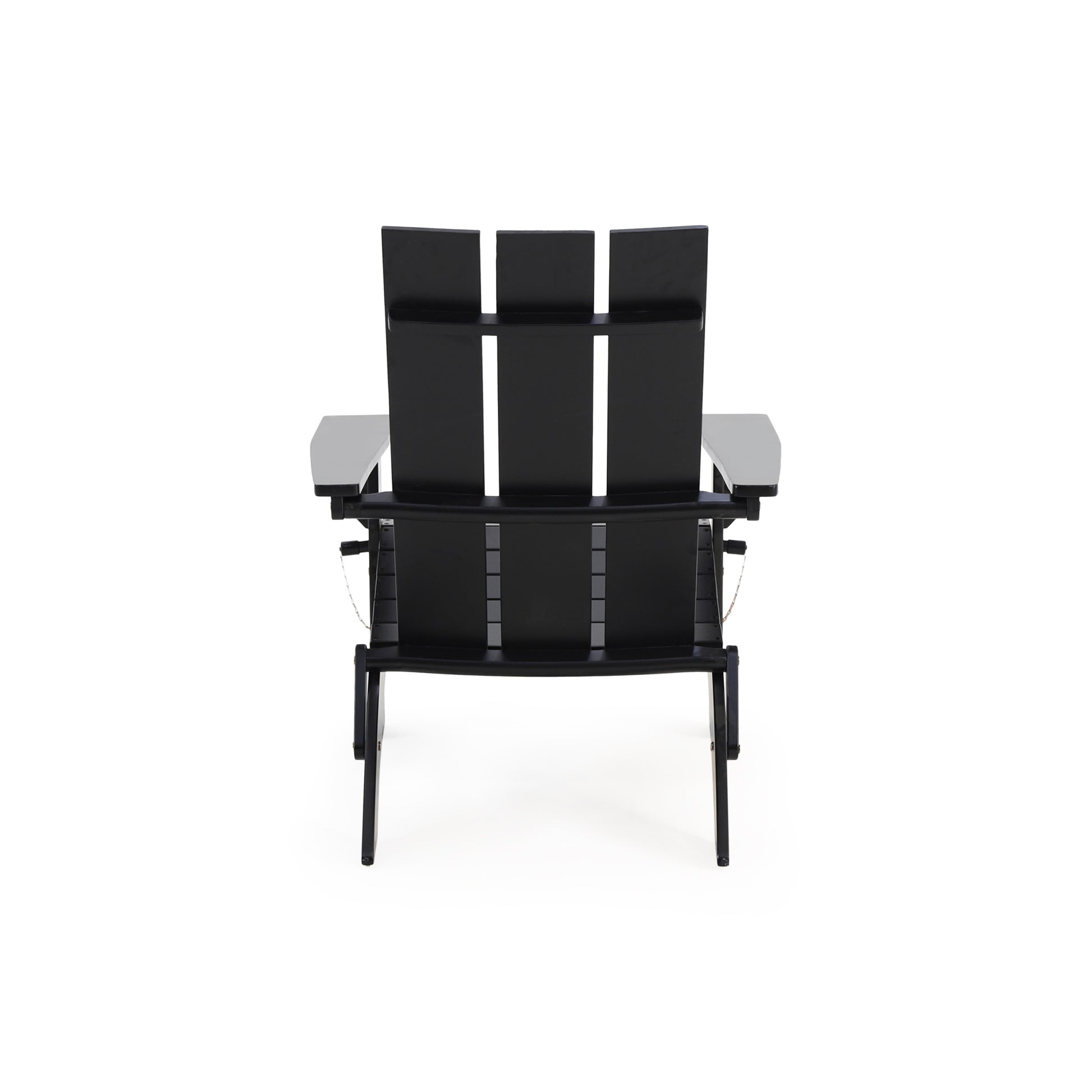 Zuma Foldable Adirondack Chair Black Wood