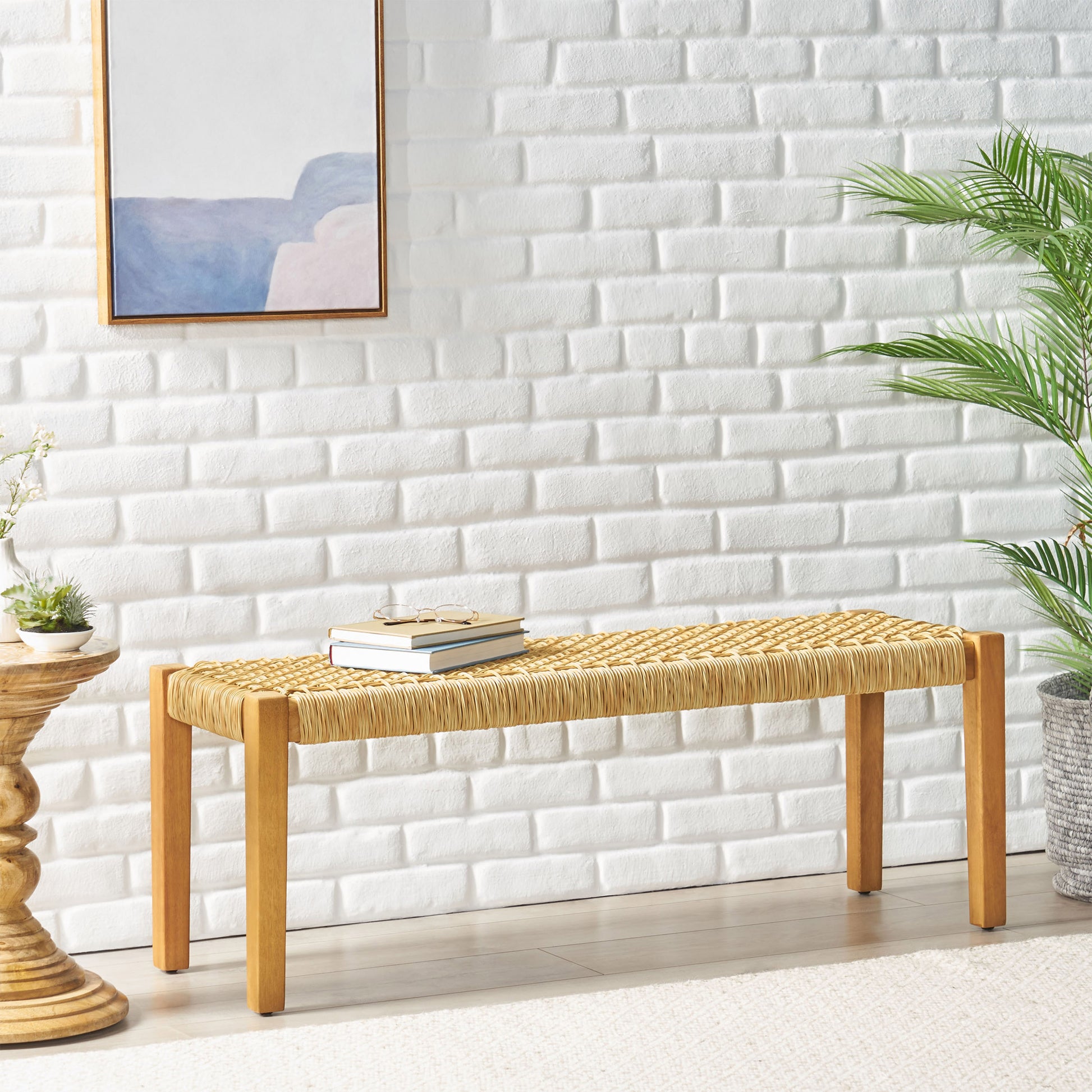 Angie Bench Teak Acacia Wood