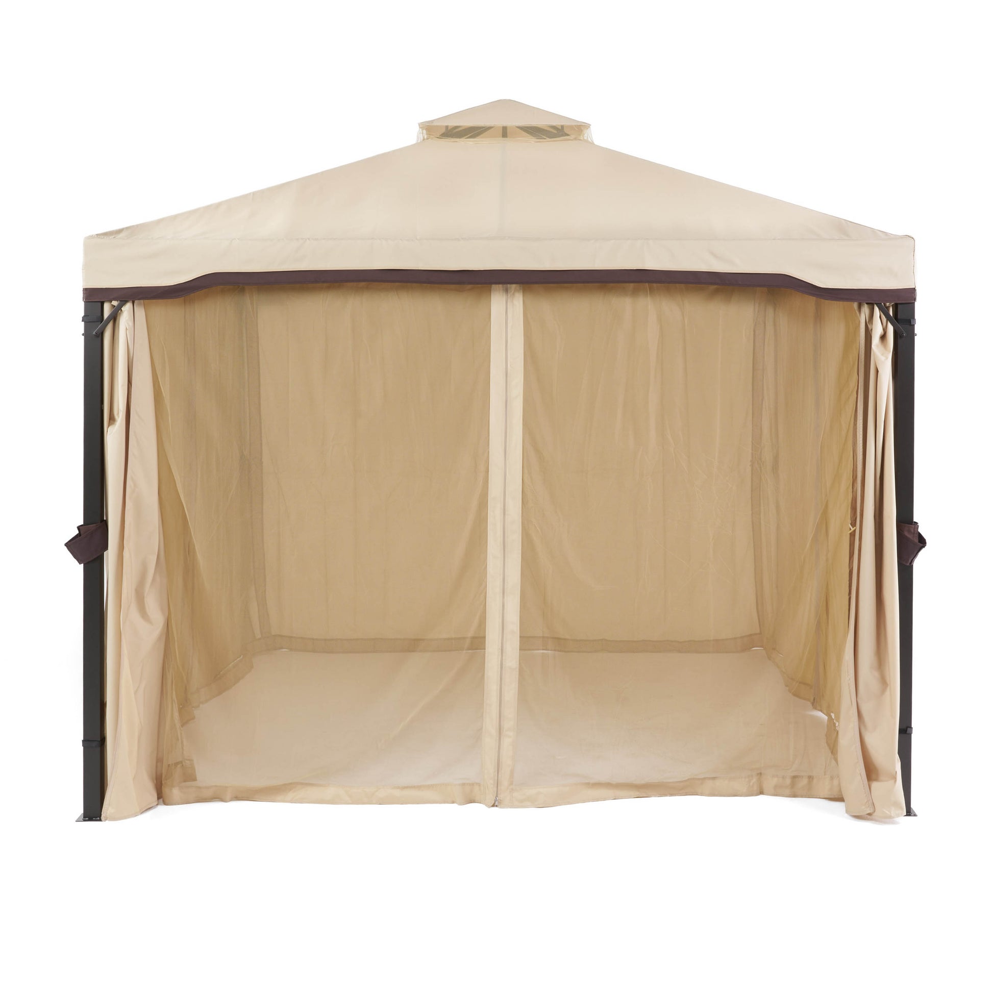 Skyline Gazebo Beige Iron