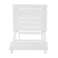 Positano Foldable Chair White Acacia Wood