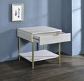 Whitman Square End Table White White Wood