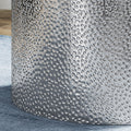 Metal Side Table Silver Iron