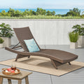 Salem Pe Wicker Chaise Lounge Mocha Rattan