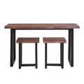 Jennings Live Edge Bar Table Brown Brown Wood