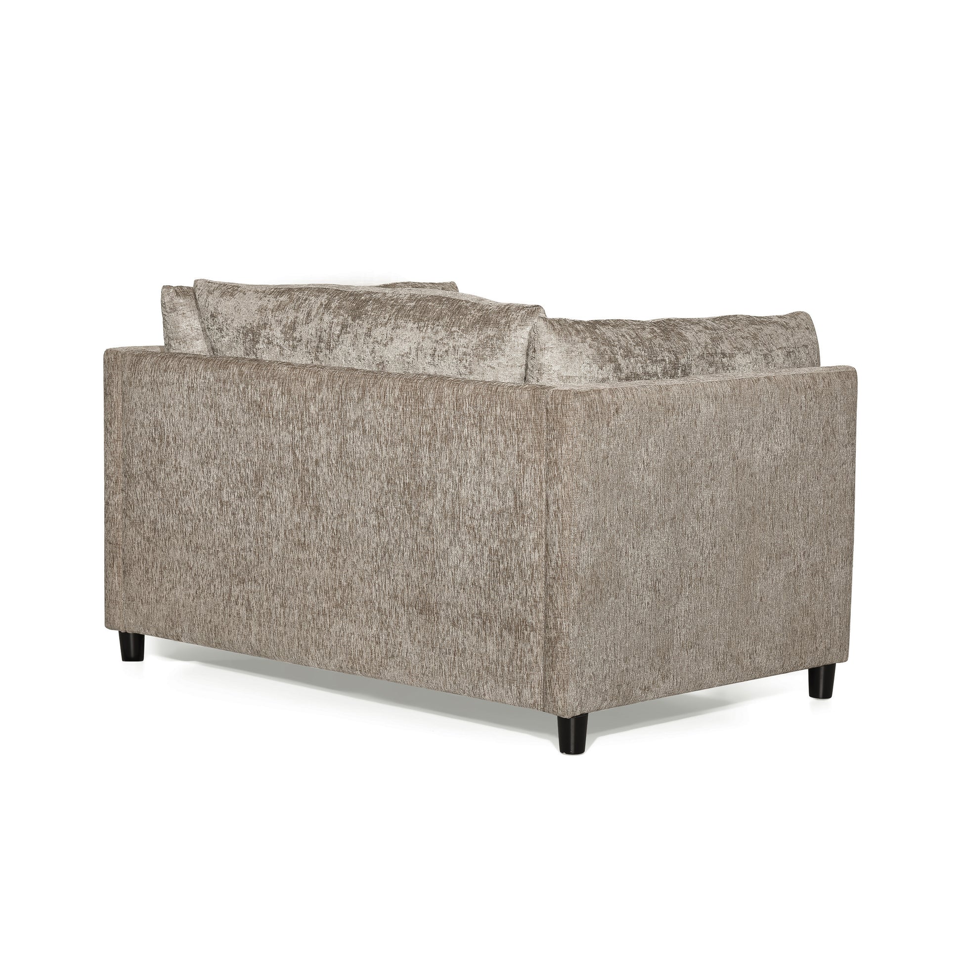 Club Chair Beige Brown Fabric