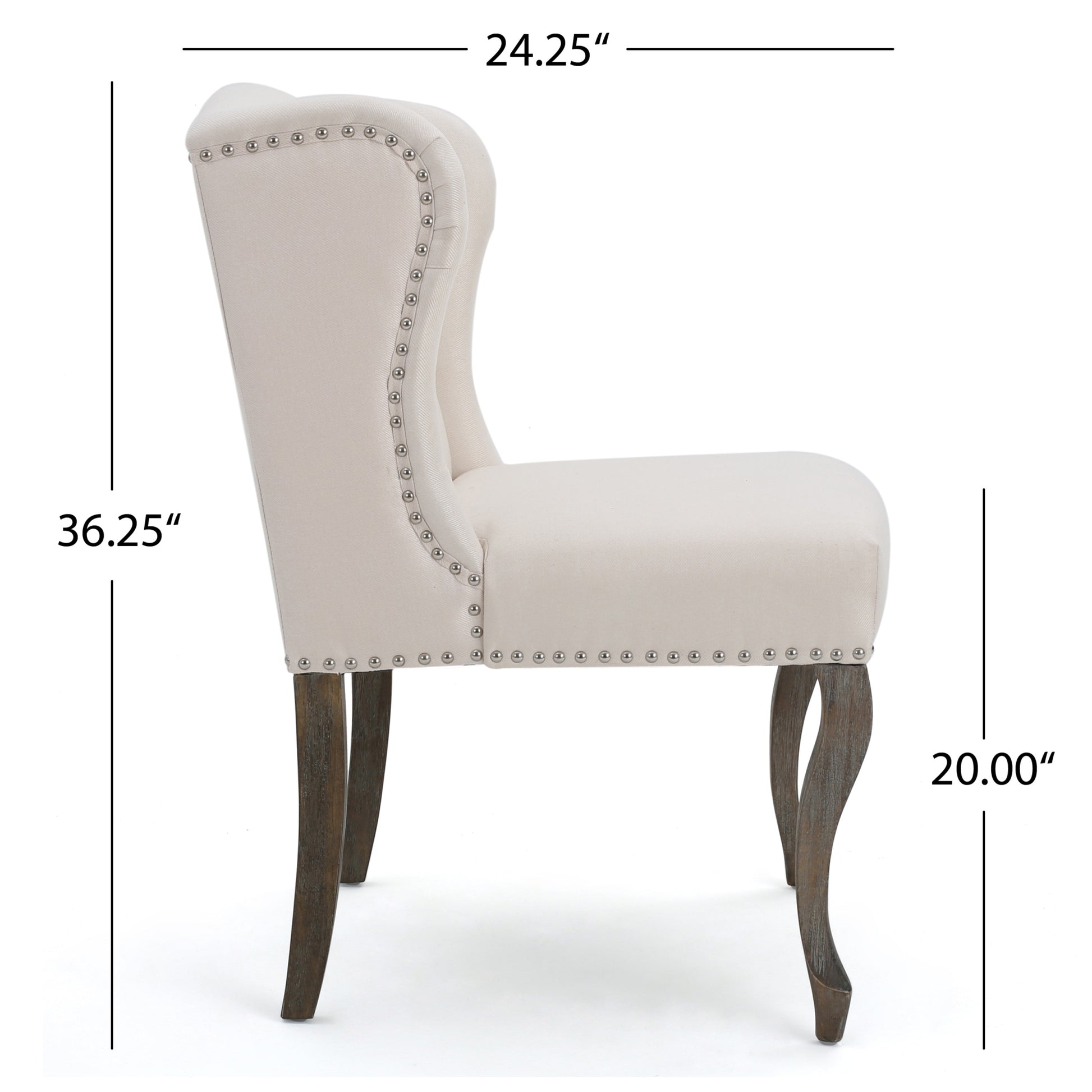 Kd Single Chair Beige Fabric