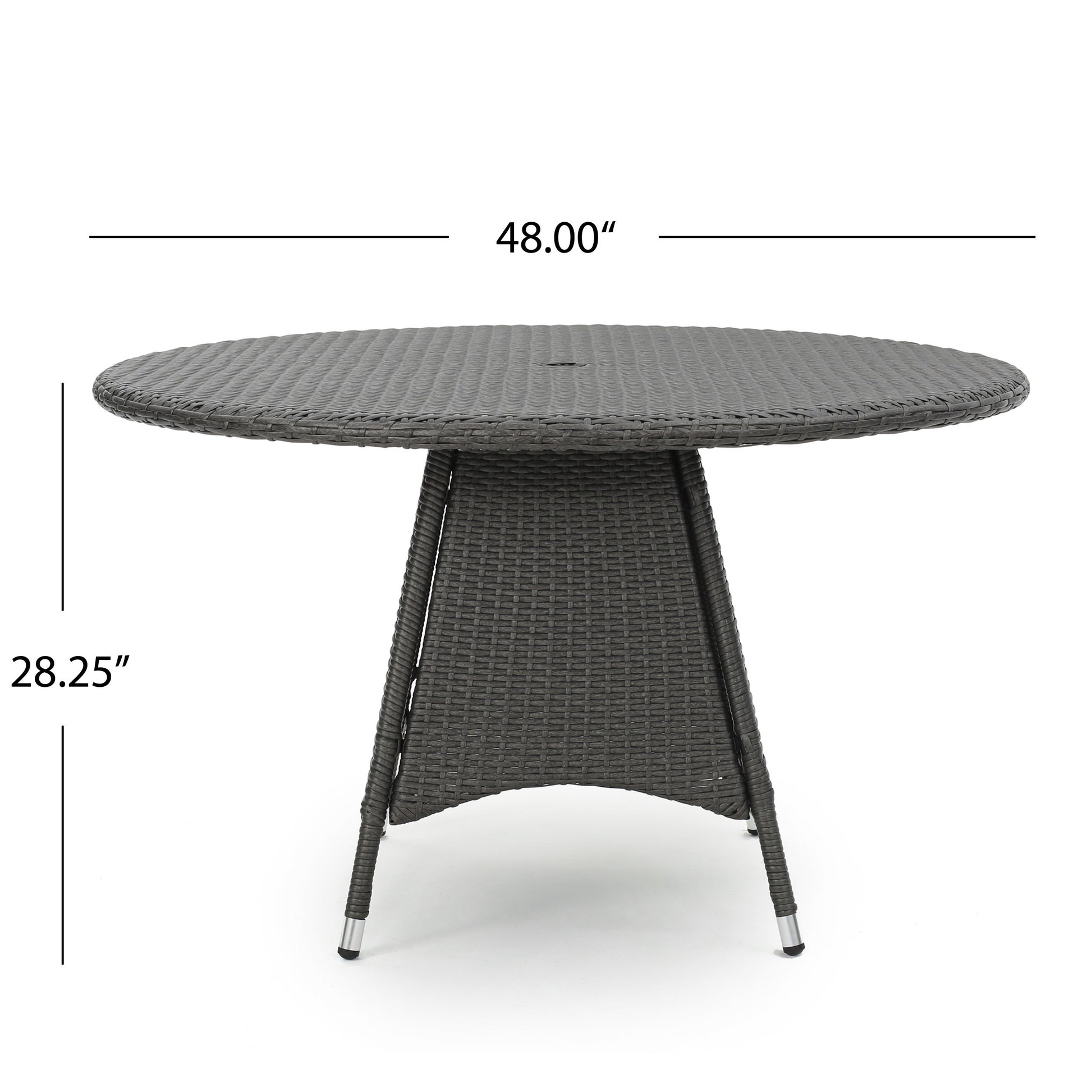 Corsica Rd Dining Table Grey Rattan
