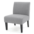 Accent Chair Grey Fabric