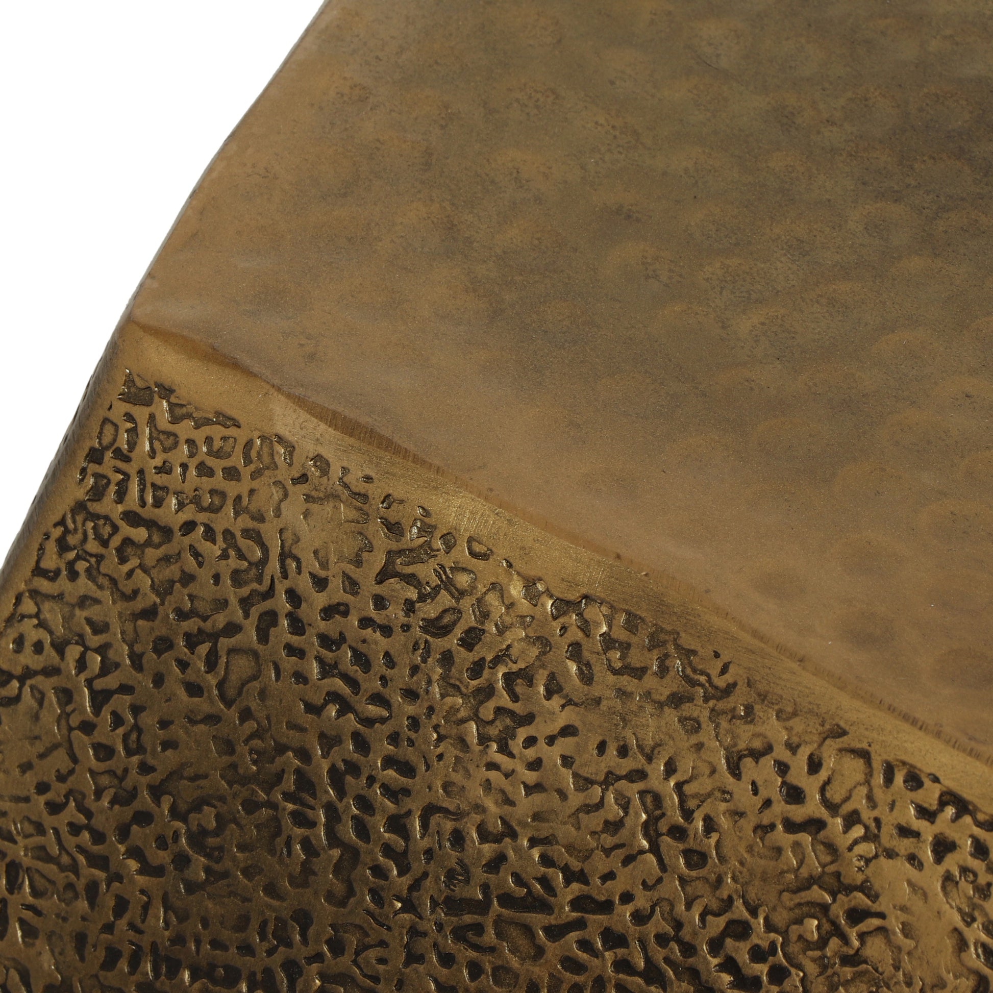 Hexagonal Table Gold Aluminium