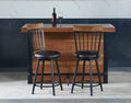 Tyler Swivel Counter Chair Set Of 2 Dark Gray Dark Gray Wood