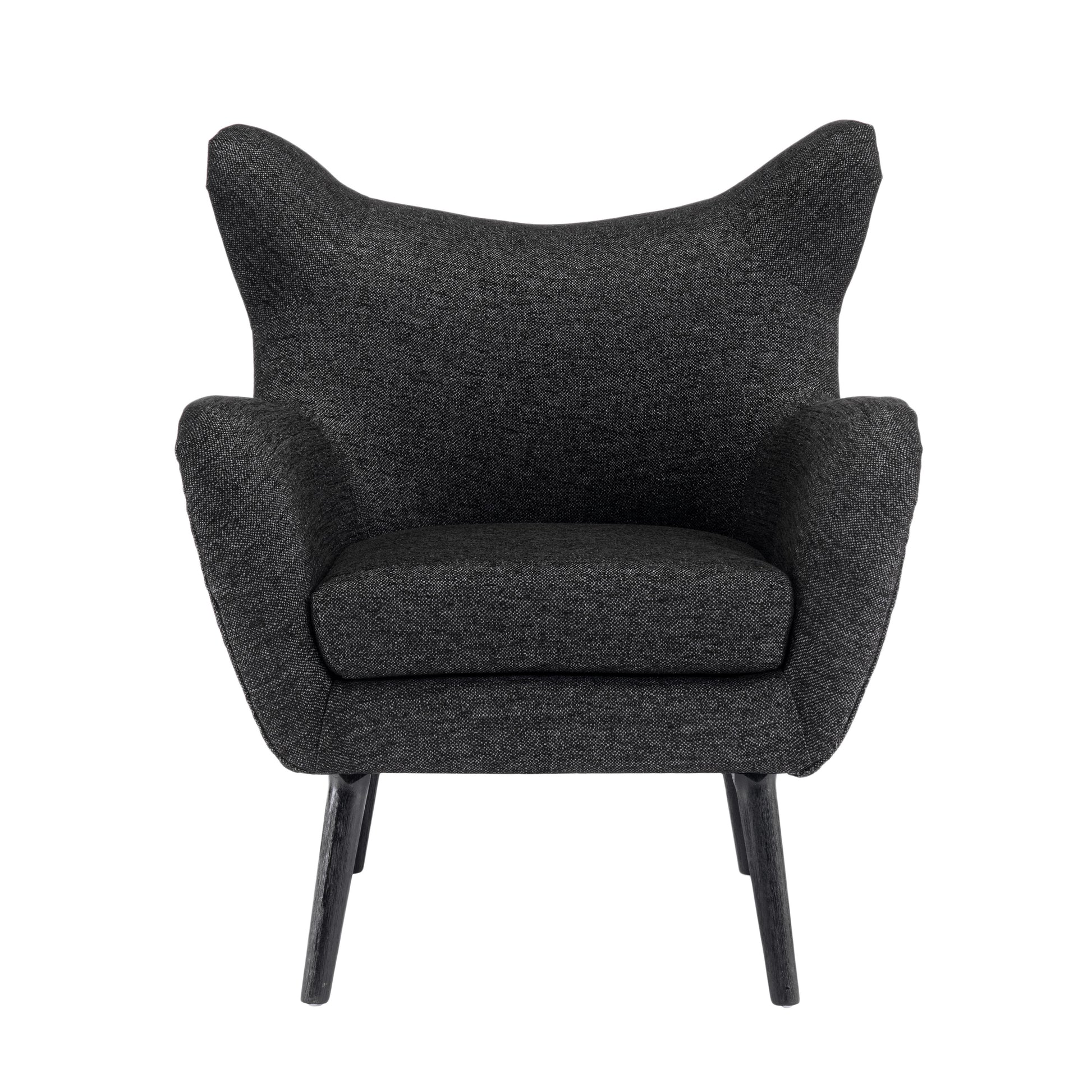 Arm Chair Black Fabric