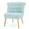 Bordeaux Tuft Chair Light Blue Fabric