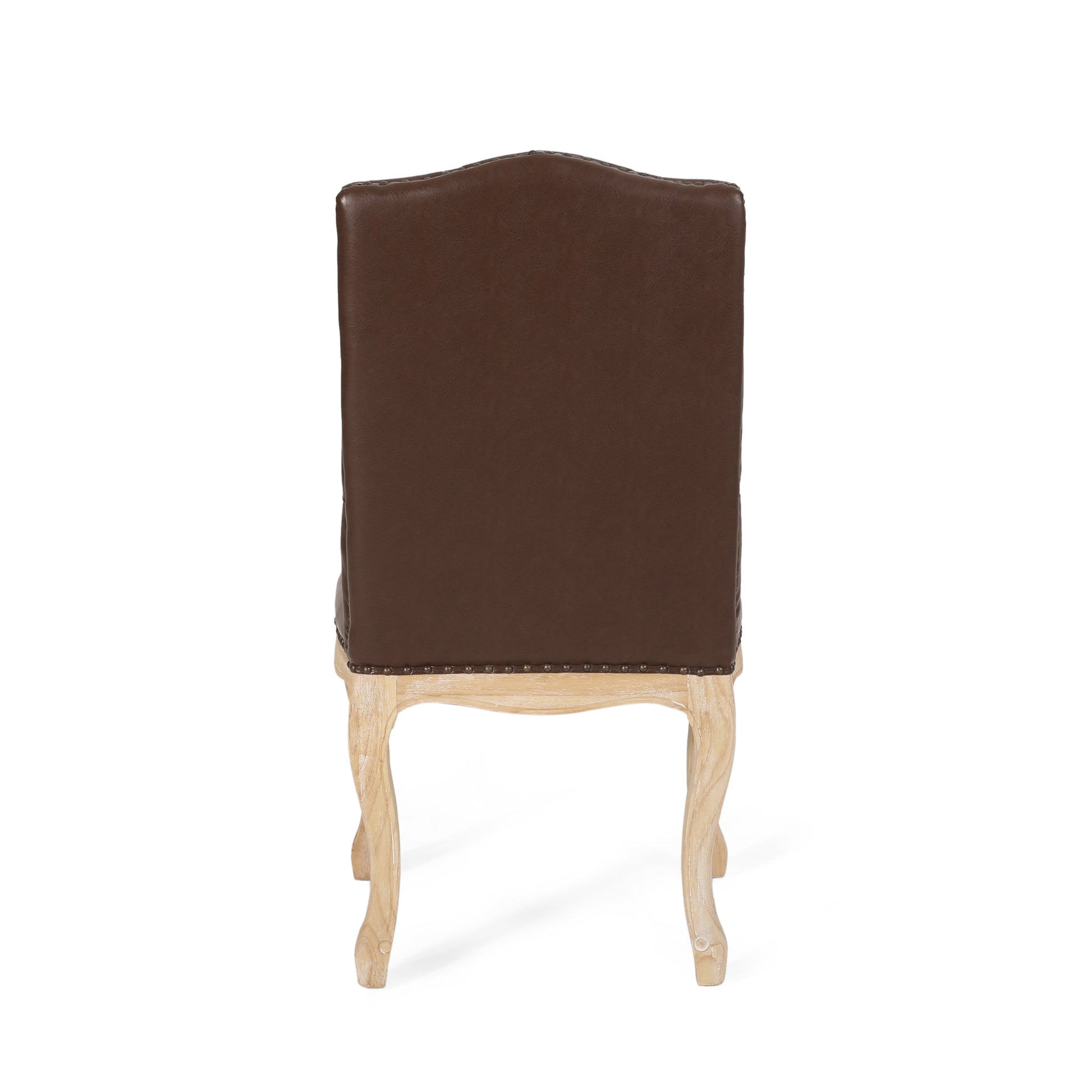 Wembley Tuft Dining Chair Set Of 2 Dark Brown Dining Chairs Pu