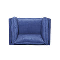 Club Chair Navy Blue Fabric