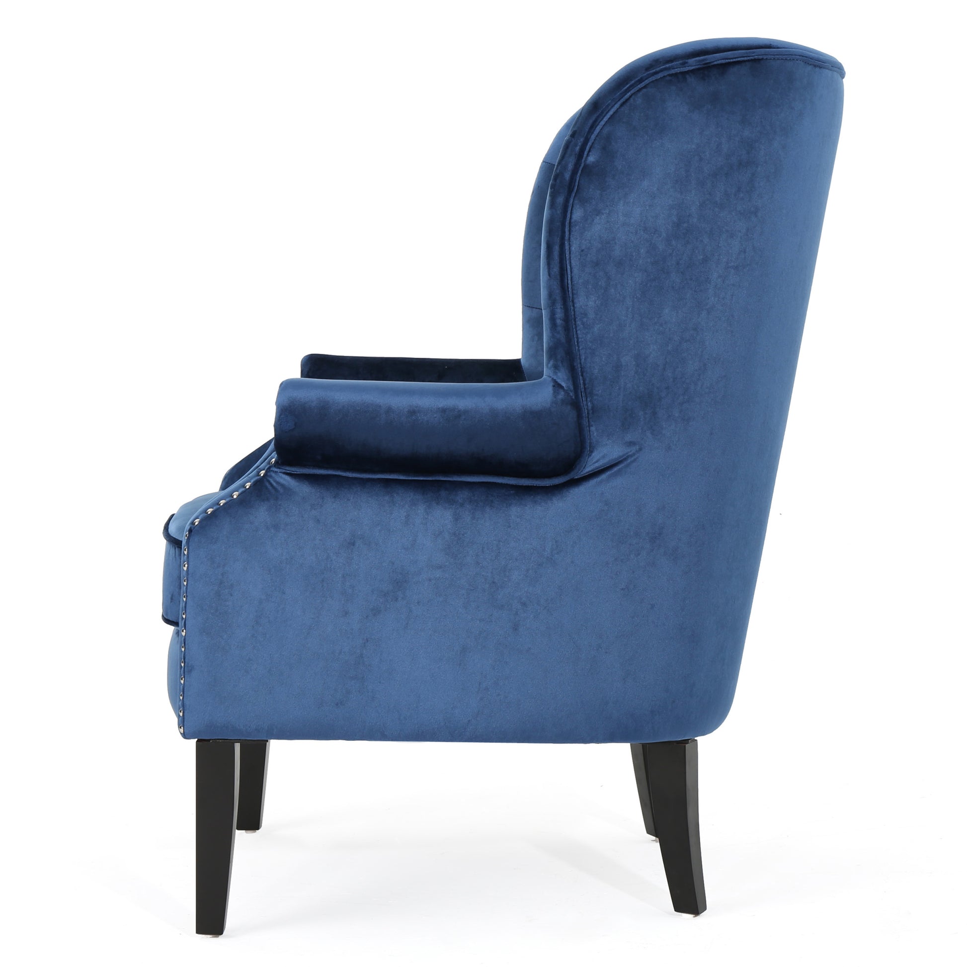 Club Chair Blue Velvet