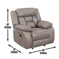 Tyson 3 Piece Living Room Set Dark Gray Dark Gray Faux Leather