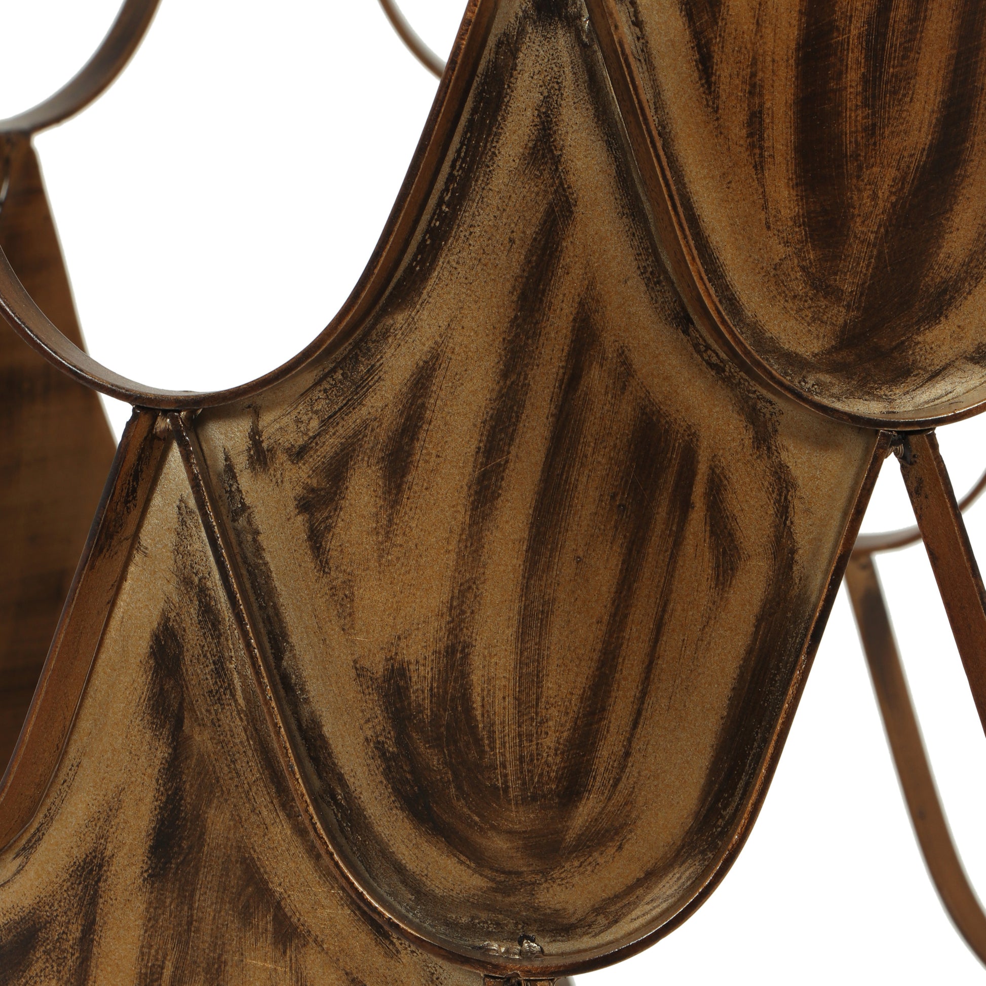 Pino Side Table Brown Glass Metal