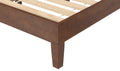 Nix Full Platform Bed Natural Dark Brown Full Dark Brown Wood